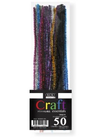 Craft Pipe Cleaners "24 Metalic colours" - HC 1030M